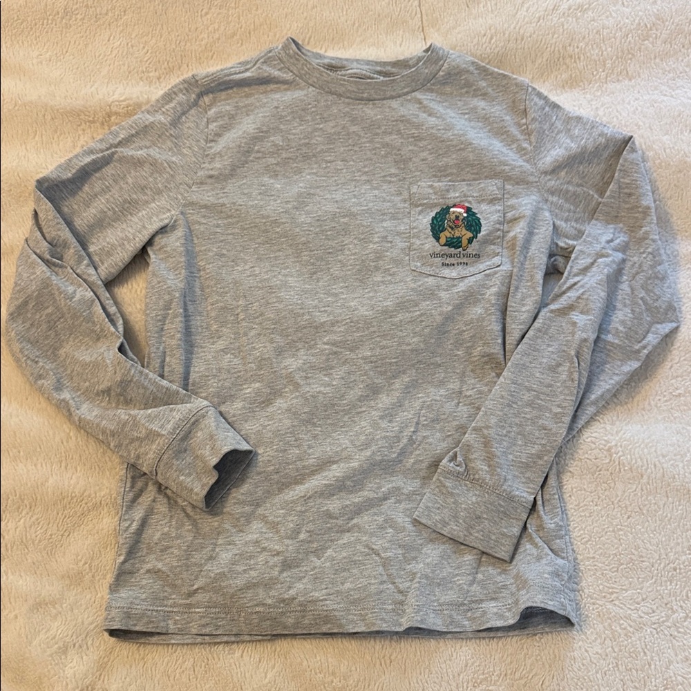 Vineyard Vines Boys Christmas Shirt, Size S